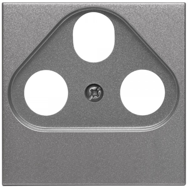 EFAPEL® - Zentralplatte, für TV/Radio/SAT- Antennensteckdose, LOGUS 90, anthrazit-grau