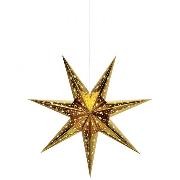 Weihnachtsstern, NANNA, gold, Ø 75cm, 1 x E14/25W