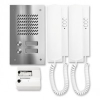 Türsprechanlagen-Set balcom SET 802, EDELSTAHL, UP