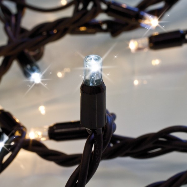WINGLINKS - LED-Minilichterkette, FLASH, L 5 m, 50 LEDs/3,5W, 2700K, schwarz