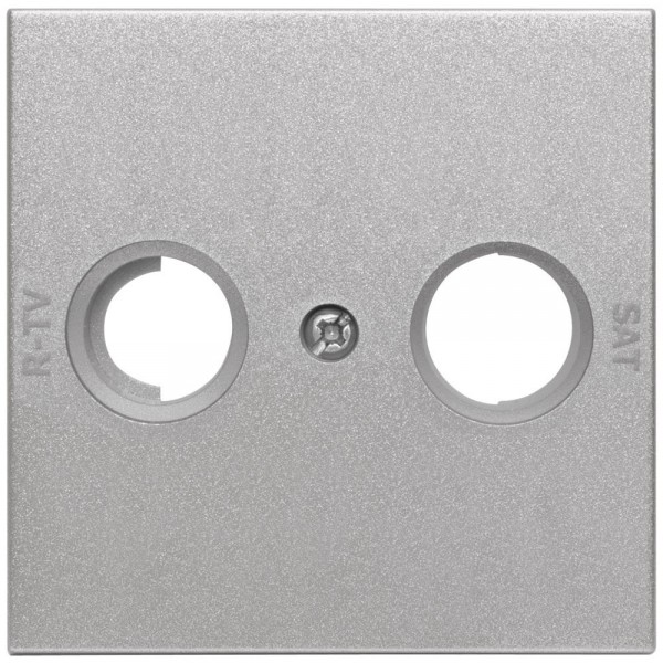 EFAPEL® - Zentralplatte, für TV/Radio- Antennensteckdose, LOGUS 90, alu-silber