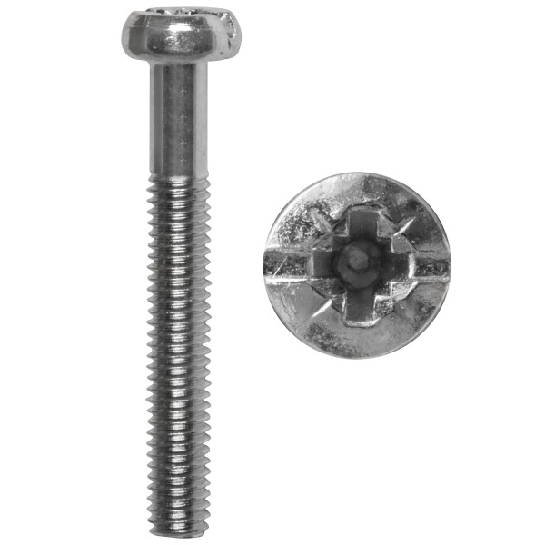 KLEIN - Geräte-Ersatzschraube, mit Schlitz/Kreuz/PZ1-Kopf - für Antennen-Steckdosen M3 x 25