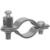 Erdungsrohrschelle, Kupferband vernickelt, für Kupferrohre-1/2 Zoll Erdungsrohrschelle, Kupferband vernickelt, für Kupferrohre-1/2 Zoll