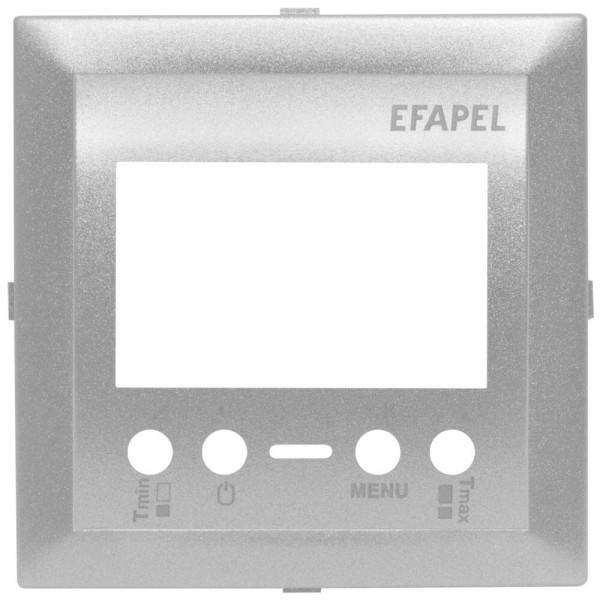 EFAPEL® - Zentralplatte, für Thermostat, LOGUS 90, alu-silber