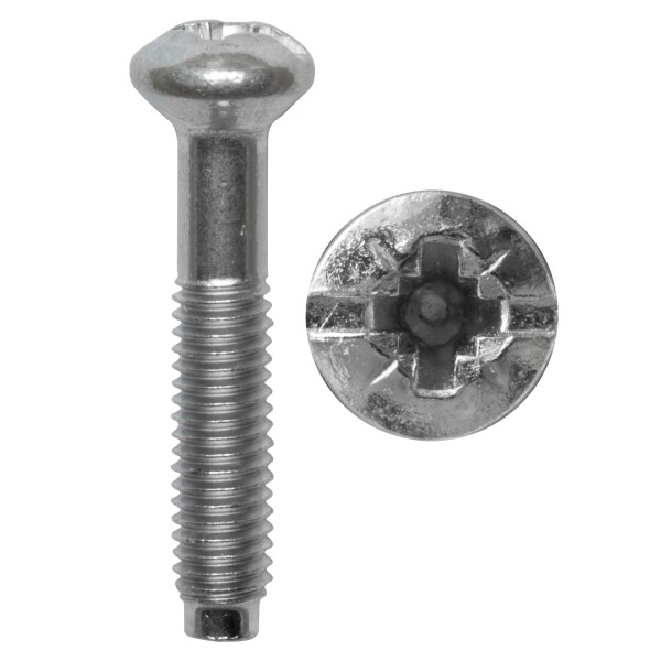 KLEIN - Geräte-Ersatzschraube, mit Schlitz/Kreuz/PZ1-Kopf - für Klein-Steckdosen M3 x 16