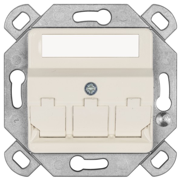 KLEIN - Modularadapter zur Aufnahme von CAT-Modulen in Kanal- und Schalterdosen - weiß