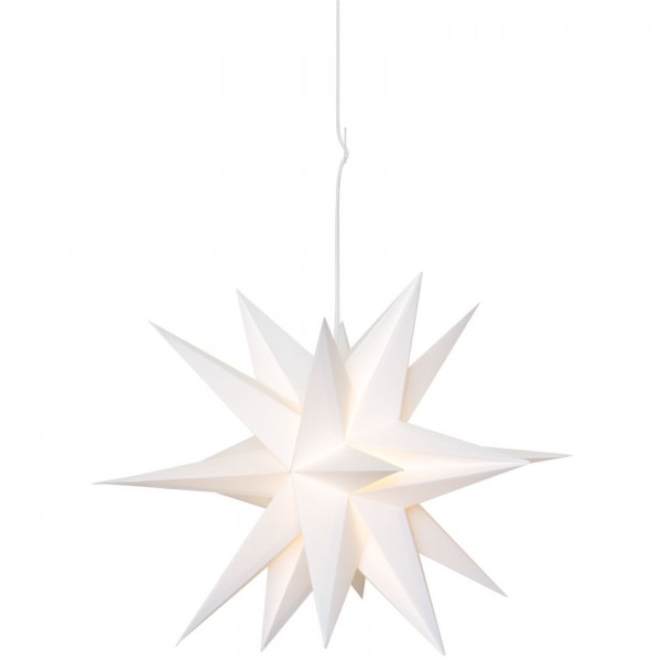 Weihnachtsstern, SKILLINGE 3D, Ø 50cm, weiß, 1 x E14/25W
