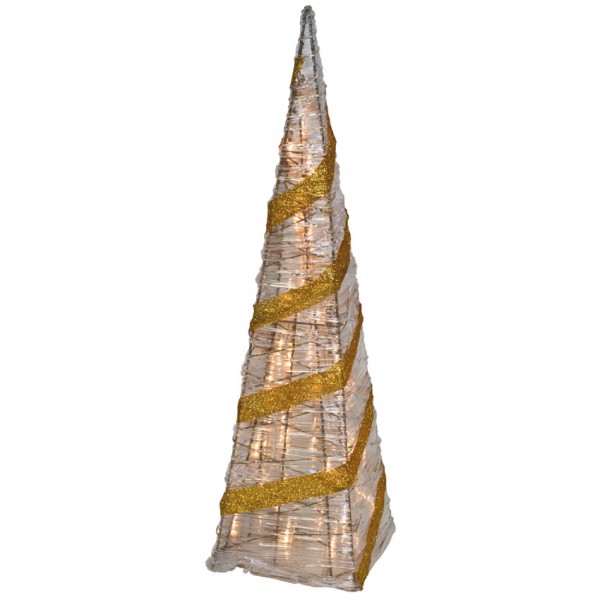 Pyramide, H 59cm, B 16cm, 35 Minilichter
