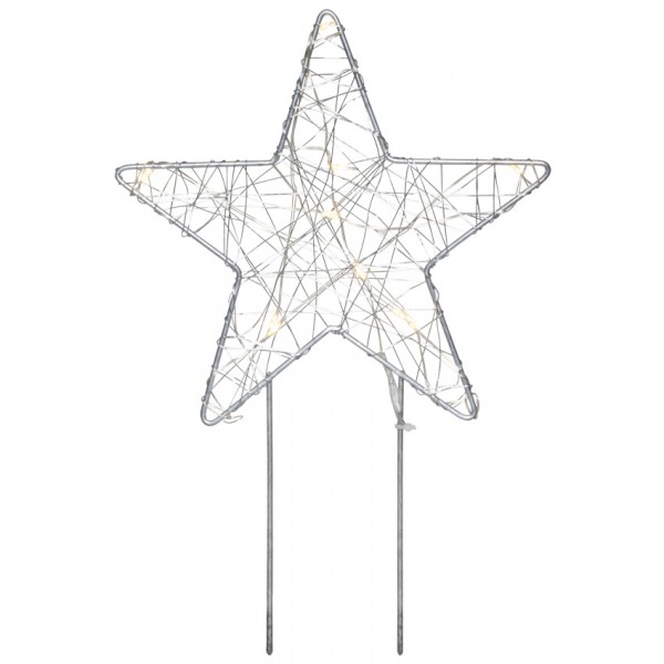 Weihnachtsleuchter, GARDENER, Stern, 10 warmweiße LEDs
