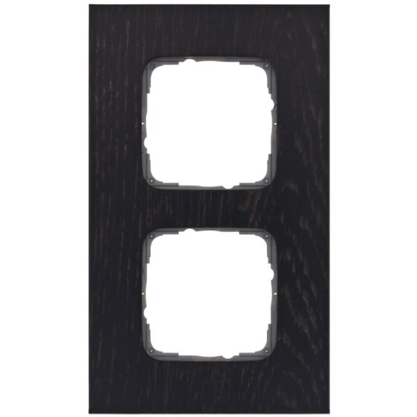 KLEIN - Abdeckrahmen, KLEIN SI®, Holz Eiche Wenge schwarz - 2-fach