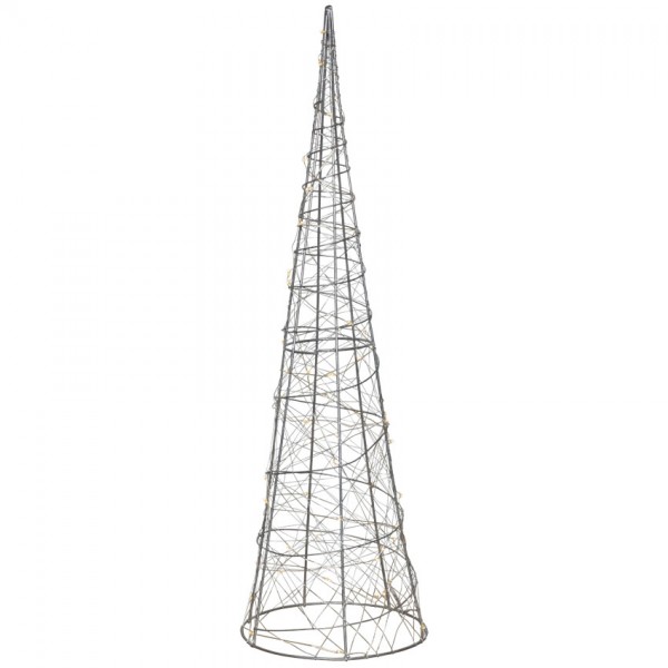 Pyramide, H 60cm, Ø 17,5cm, warmweiße LEDs