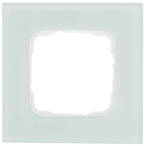 KLEIN - Abdeckrahmen, KLEIN SI®, Glas mint/weiß - 1-fach