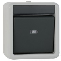 GIRA® - Taster, Wechsler, AP/FR, grau/dunkelgrau-015630