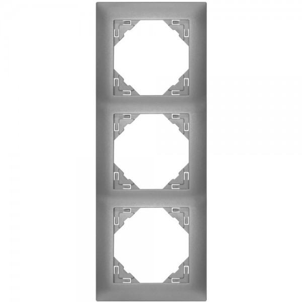 EFAPEL® - 3-fach Abdeckrahmen, LOGUS 90, anthrazit-grau