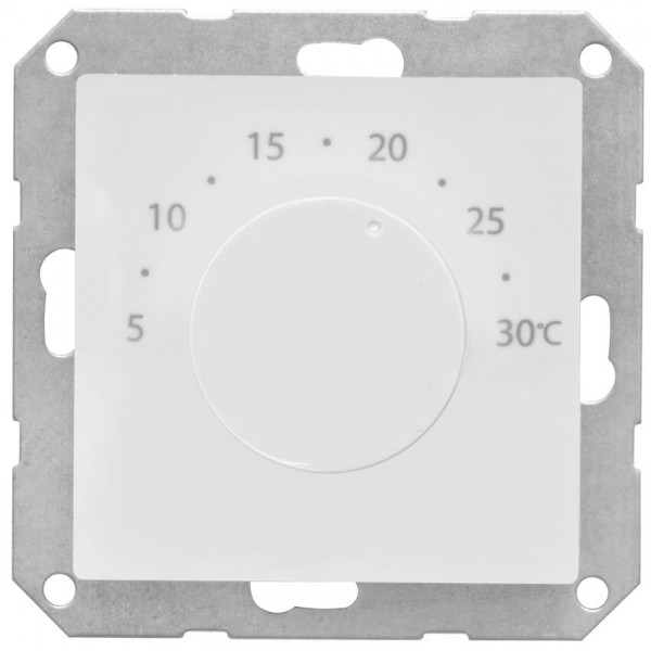 SALUS® - Kombi-Raumthermostat, elektronisch, 230V/0,5A, mit Zentralplatte 55 x 55 mm, reinweiß