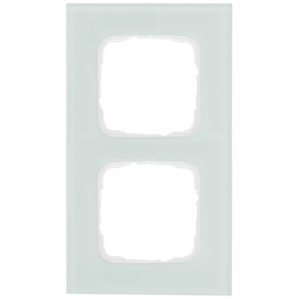 KLEIN - Abdeckrahmen, KLEIN SI®, Glas mint/weiß - 2-fach