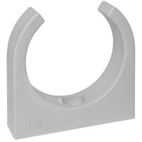 HUP® - Reihen-Klemmschelle, Pg 48, M 63, halogenfrei, M 6 Langloch, grau, 25 St.