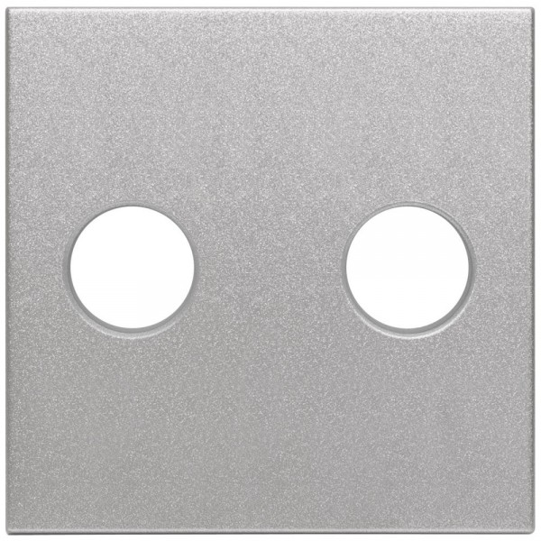 EFAPEL® - Zentralplatte für Lautsprecher- Einsatz, LOGUS 90 alu-silber