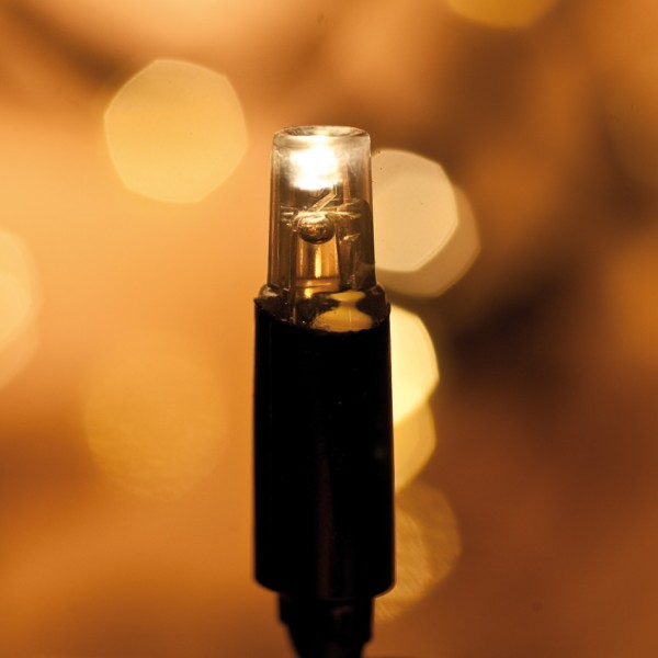 LED-Minilichterkette, 50 superwarmweiße LEDs