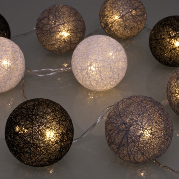 LED-Minilichterkette, 10 warmweiße LEDs