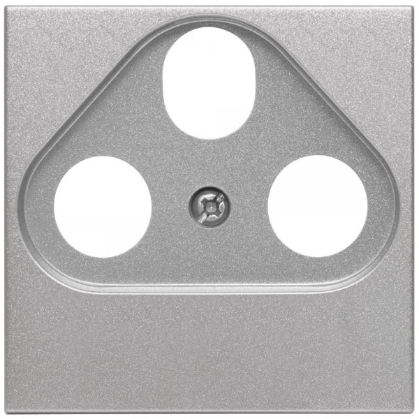 EFAPEL® - Zentralplatte, für TV/Radio/SAT- Antennensteckdose, LOGUS 90, alu-silber