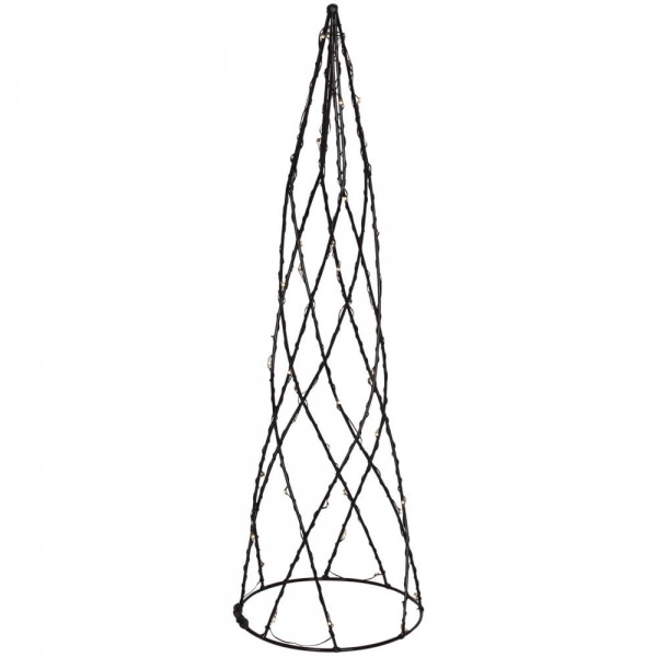 Pyramide, HELIX, H 39cm, Ø 12cm, 42 warmweiße LEDs