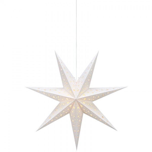 Weihnachtsstern, NANNA, weiß, Ø 75cm, 1 x E14/25W