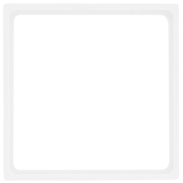 Adapterrahmen, für Fremdgeräte mit Zentralplatte 50 x 50, System M, polarweiß glänzend