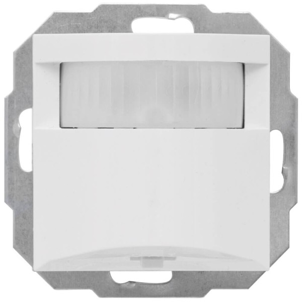 Kombi-Bewegungsmelder, 6-1000W/VA, 3-Draht, Reichweite bis 6 m, Zentralplatte 55 x 55 mm, reinweiß