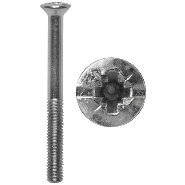 KLEIN - Geräte-Ersatzschraube, mit Schlitz/Kreuz/PZ1-Kopf - für Antennen-Steckdosen M3 x 30
