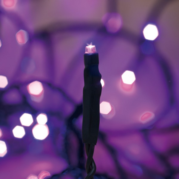 LED-Minilichterkette, L 3,2m, 40 purpurfarbene LEDs