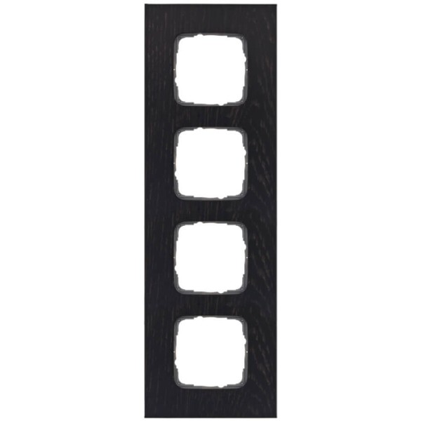 KLEIN - Abdeckrahmen, KLEIN SI®, Holz Eiche Wenge schwarz - 4-fach