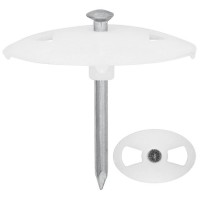 Nagelscheibe, NAGEL-FIX, mit Stahlnagel, Scheibe 40 x 25 mm-3,5 mm