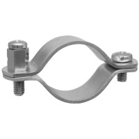 Erdungsrohrschelle, Bandeisen verzinkt, für verzinkte Rohre-1 Zoll Erdungsrohrschelle, Bandeisen verzinkt, für verzinkte Rohre-1 Zoll