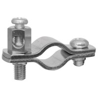 Erdungsrohrschelle, Kupferband vernickelt, für Kupferrohre-1/4 Zoll Erdungsrohrschelle, Kupferband vernickelt, für Kupferrohre-1/4 Zoll