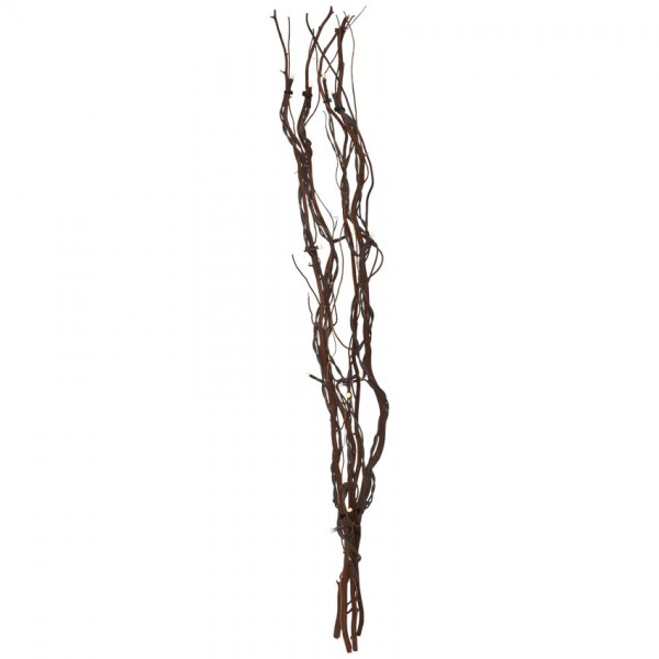LED-Weidenzweige, WILLOW BATTERY, braun, 16 warmweiße LEDs, H 600 batteriebetrieben