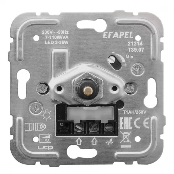 EFAPEL® - Druck-/Wechsel- Dimmereinsatz, 7-110W/VA, LED 3-35W