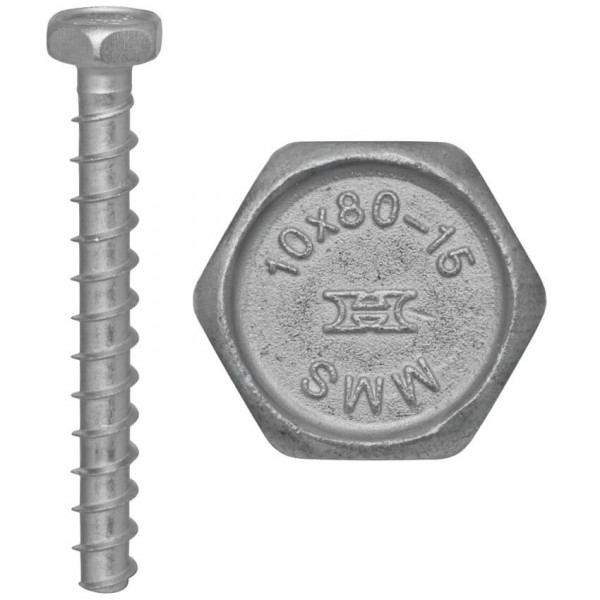 Brandschutz-Schraubanker, MMS, Sechskant-Kopf SW 16-10,0 x 80 mm